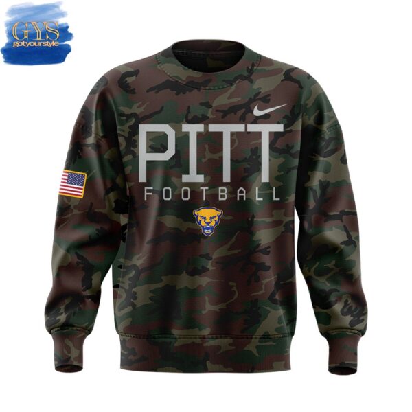 Pittsburgh Panthers 2025 Military Appreciation Camo Sweatshirt - Image 2