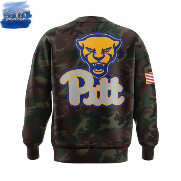 Pittsburgh Panthers 2025 Military Appreciation Camo Sweatshirt - Image 3