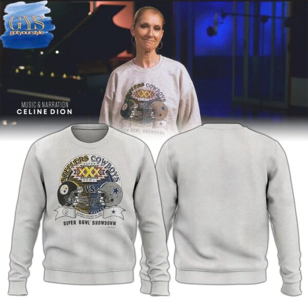 Celine Dion Dallas Cowboys X Pittsburgh Steelers Showdown 2025 Sweatshirt