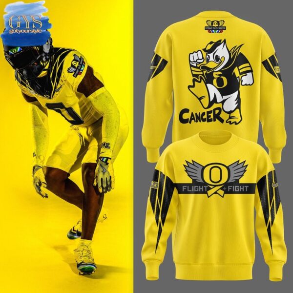 Oregon Ducks Stomp Out Cancer Heroes 2025 Limited Sweatshirt