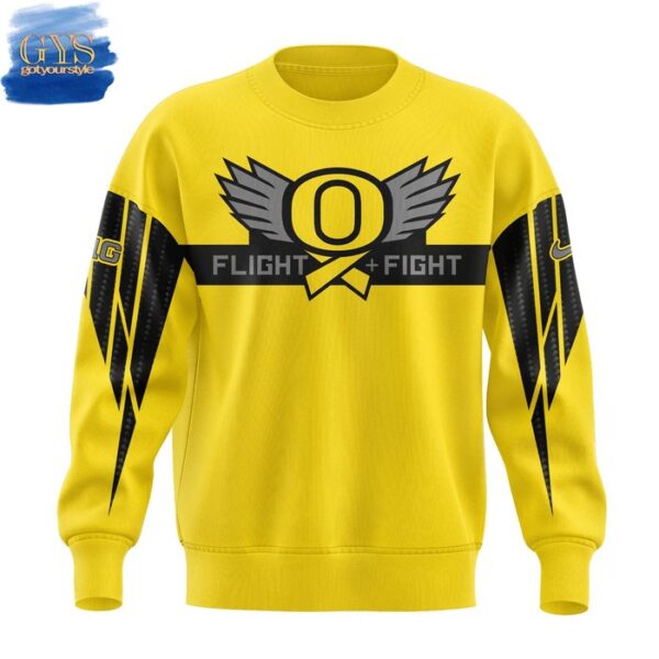 Oregon Ducks Stomp Out Cancer Heroes 2025 Limited Sweatshirt - Image 2
