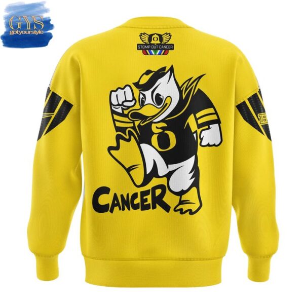 Oregon Ducks Stomp Out Cancer Heroes 2025 Limited Sweatshirt - Image 3