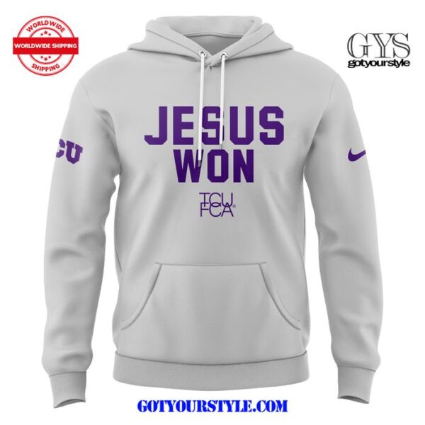 TCU Football Jesus Won 2025 Limited Sweatshirt - Image 2