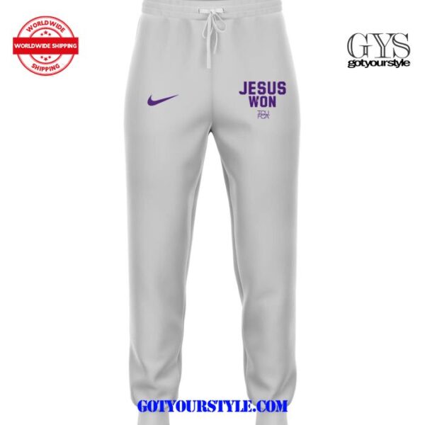 TCU Football Jesus Won 2025 Limited Sweatshirt - Image 5