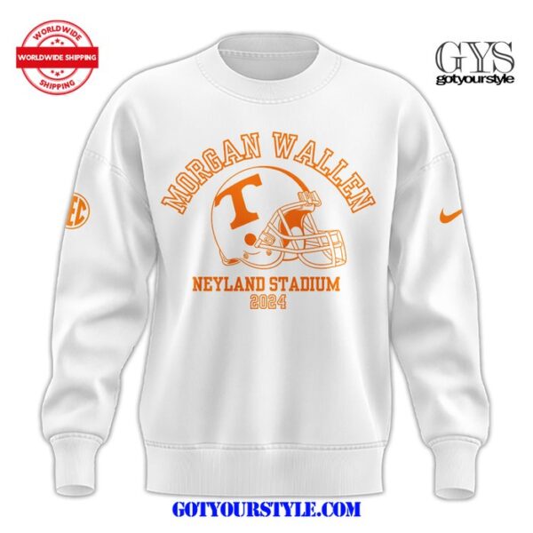 Morgan Wallen Neyland Stadium 2025 White Sweatshirt - Image 2