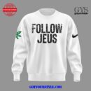 Ohio State Football Follow Jesus White Sweatshirt