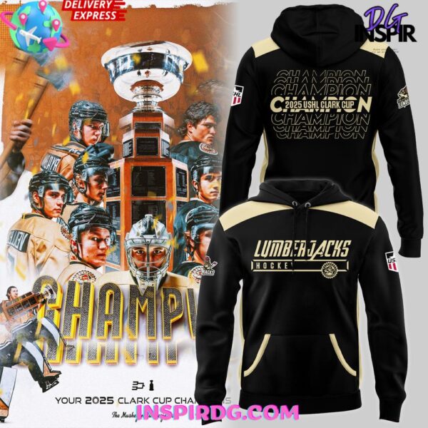 Muskegon Lumberjacks 2025 USHL Clark Cup Special Hoodie T-shirt Sweatshirt All Merchandise