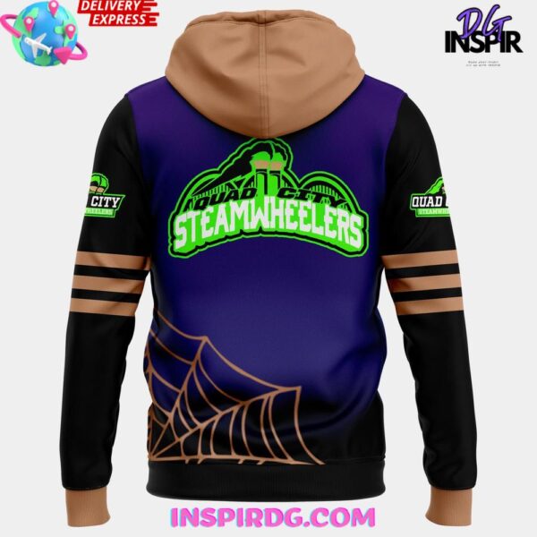 Quad City Steamwheelers Halfway to Halloween Night 2025 Hoodie T-shirt Sweatshirt All Merchandise - Image 3