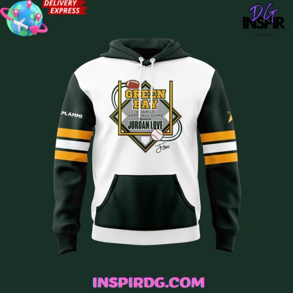 Green Bay Charity Softball x Jordan Love 2025 Hoodie T-shirt Sweatshirt All Merchandise - Image 2