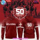 Oklahoma Sooners Softball 50th Anniversary Limited Hoodie T-shirt Sweatshirt All Merchandise