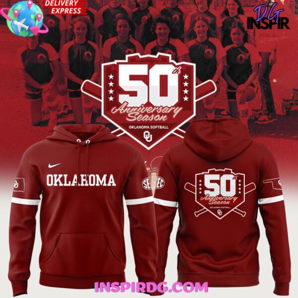 Oklahoma Sooners Softball 50th Anniversary Limited Hoodie T-shirt Sweatshirt All Merchandise