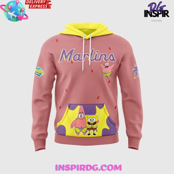 Miami Marlins x SpongeBob SquarePants Special Edition Hoodie - Image 2