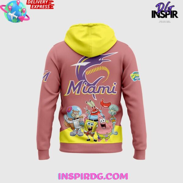 Miami Marlins x SpongeBob SquarePants Special Edition Hoodie - Image 3
