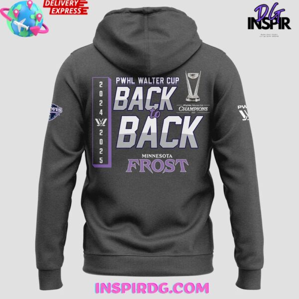 Minnesota Frost PWHL Walter Cup Champions 2025 Hoodie - Image 3