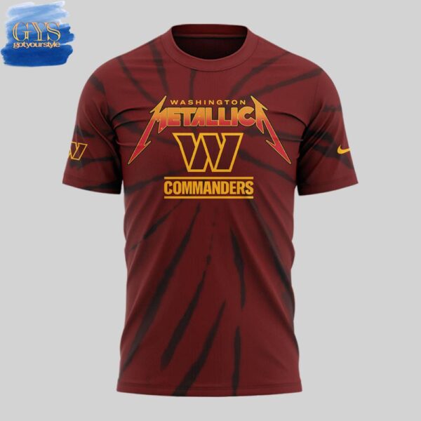 Washington Commanders x Metallica M72 World Tour T-Shirt - Image 2