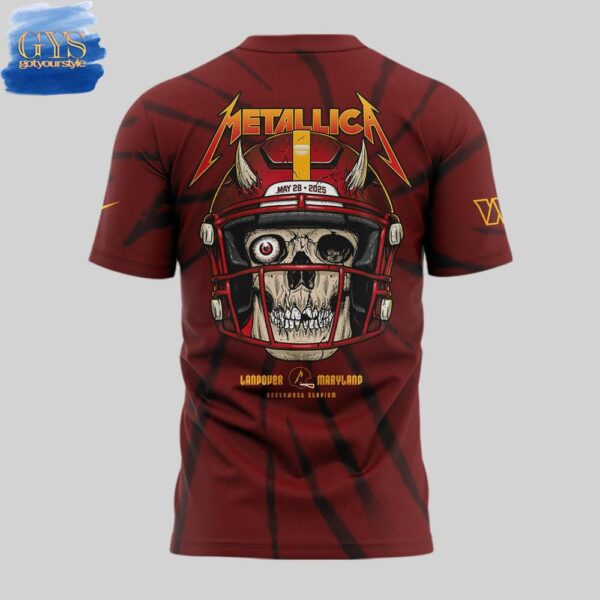 Washington Commanders x Metallica M72 World Tour T-Shirt - Image 3
