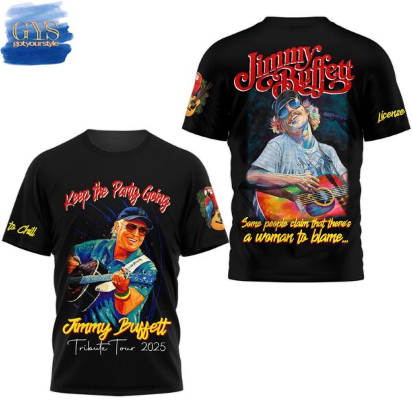 Jimmy Buffett Tribute Tour 2025 T-Shirt - Image 2