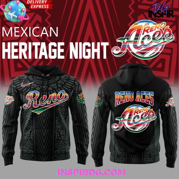 Reno Aces Mexican Heritage Night 2025 Black Hoodie