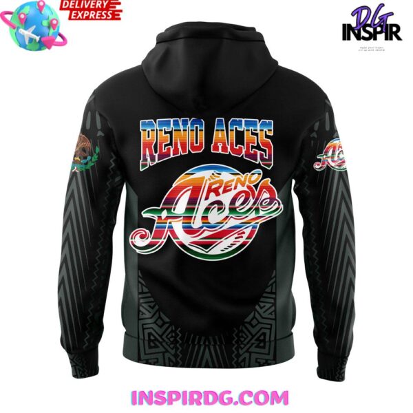 Reno Aces Mexican Heritage Night 2025 Black Hoodie - Image 3