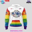 Syracuse Crunch Pride Month 2025 White Hoodie