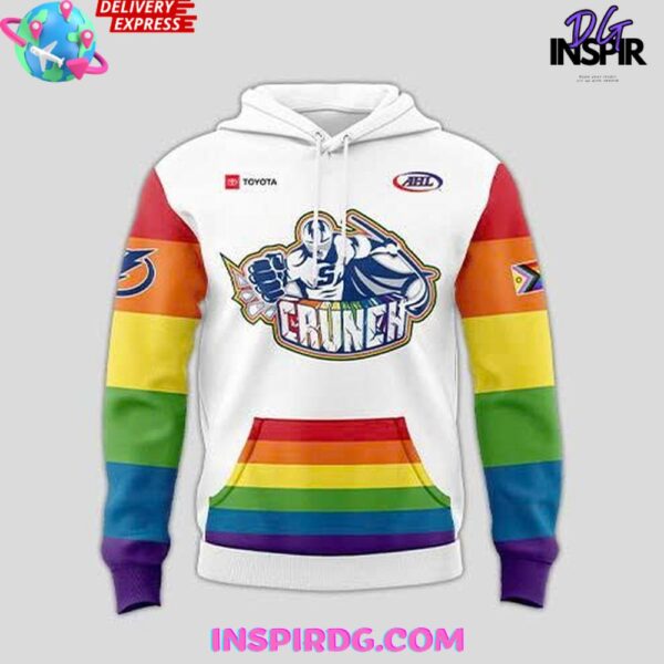 Syracuse Crunch Pride Month 2025 White Hoodie - Image 2