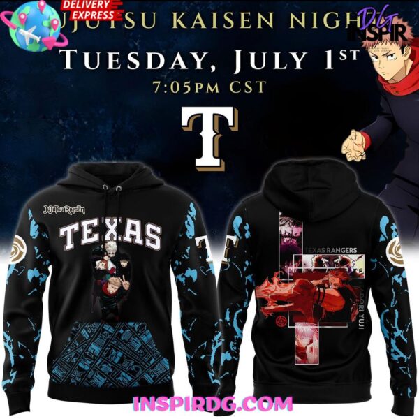 Jujutsu Kaisen x Texas Rangers Special Hoodie