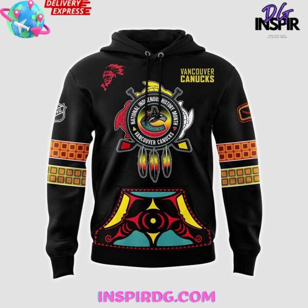 Vancouver Canucks 2025 National Indigenous History Personalized Hoodie - Image 2