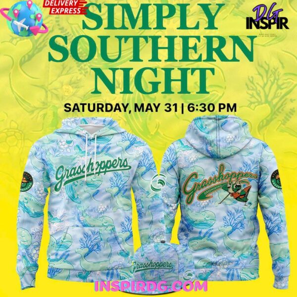 Greensboro Grasshoppers x 2025 Simply Southern Night Official Hoodie