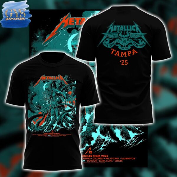 Metallica M72 World Tour Tampa Limited Edition T-Shirt