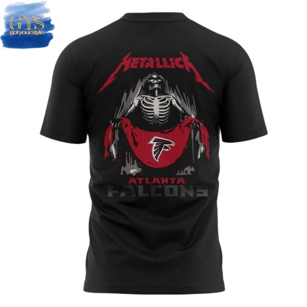 Atlanta Falcons x Metallica M72 Tour Mercedes-Benz Stadium T-Shirt - Image 3