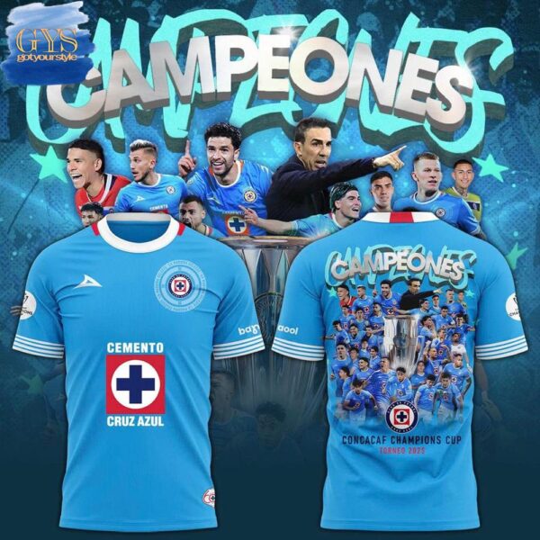 Cruz Azul 2025 Campeones Concacaf Champions Cup Torneo T-Shirt