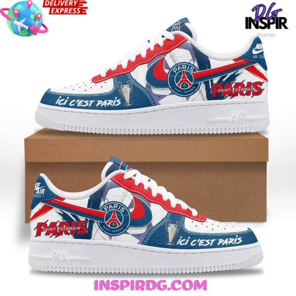 Paris Saint-Germain Limited Edition Air Force 1 Sneakers - Image 2