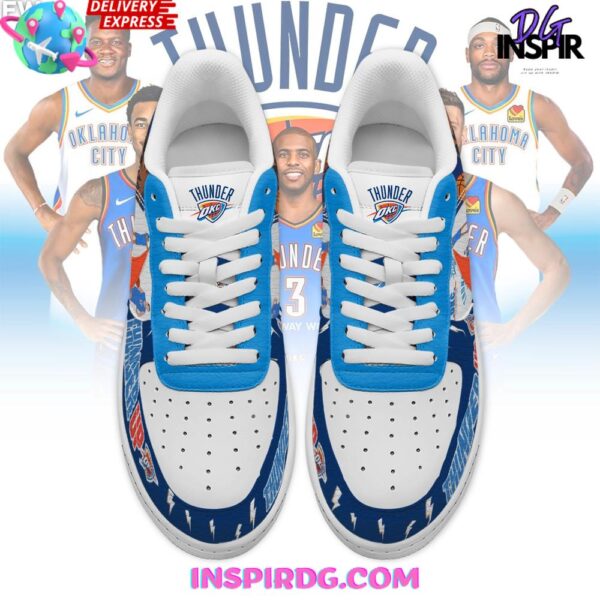 Oklahoma City Thunder UP Performance Air Force 1 Sneakers - Image 2
