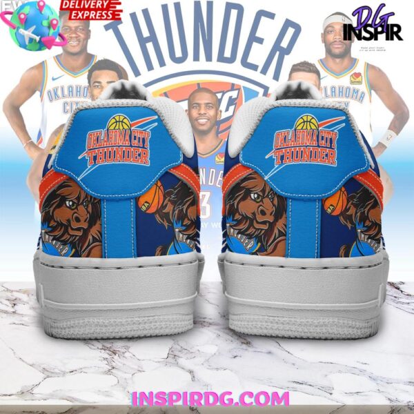 Oklahoma City Thunder UP Performance Air Force 1 Sneakers - Image 3