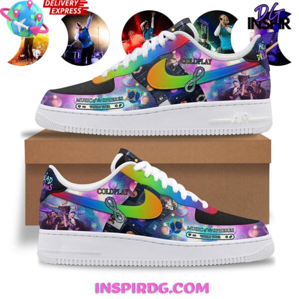 Coldplay Music of the Spheres World Tour Edition Air Force 1 Sneakers