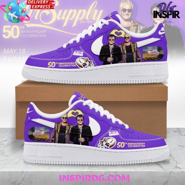 Air Supply 50th Anniversary Limited Edition Air Force 1 Sneakers