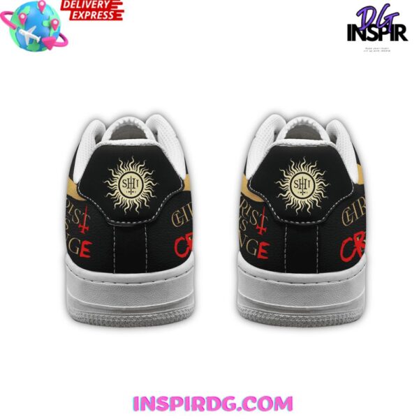 Behemoth Christ Is Cringe Limited Edition Air Force 1 Sneakers - Image 4