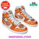 Illinois Fighting Illini Go Illini Orange Air Jordan 1 High Top