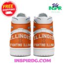 Illinois Fighting Illini Go Illini Orange Air Jordan 1 High Top