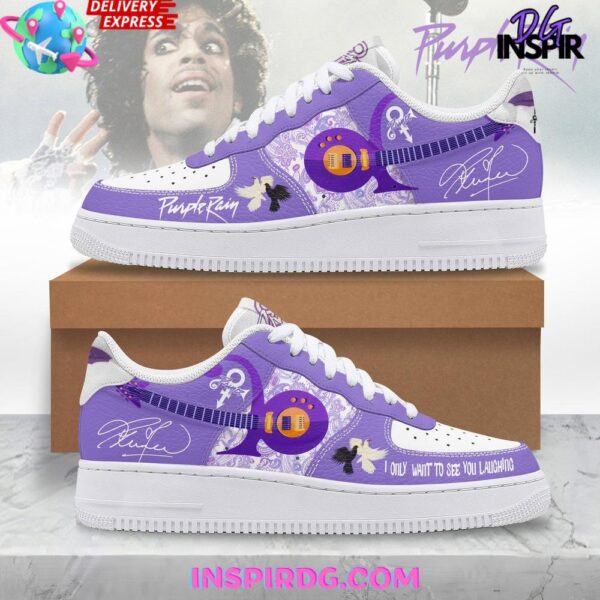 Purple Rain Tribute Limited Edition Air Force 1 Sneakers