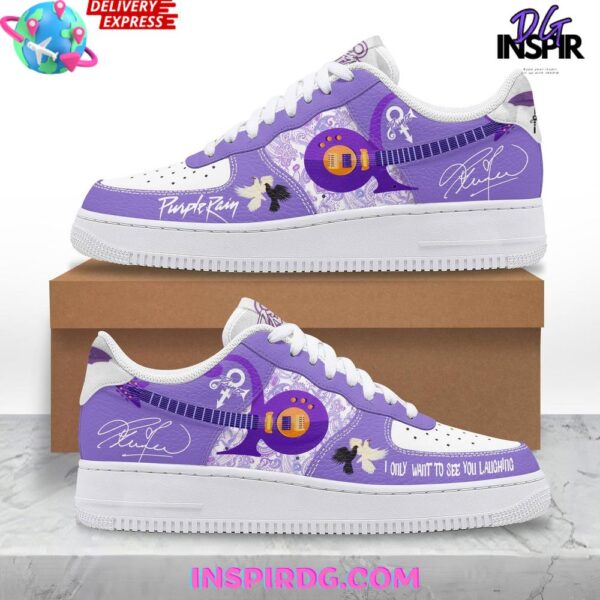 Purple Rain Tribute Limited Edition Air Force 1 Sneakers - Image 2