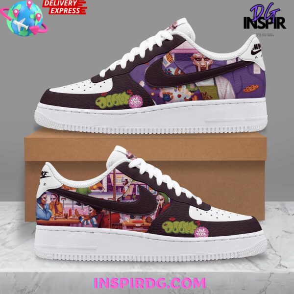 MF DOOM Food Villain Limited Edition Air Force 1 Sneakers - Image 2