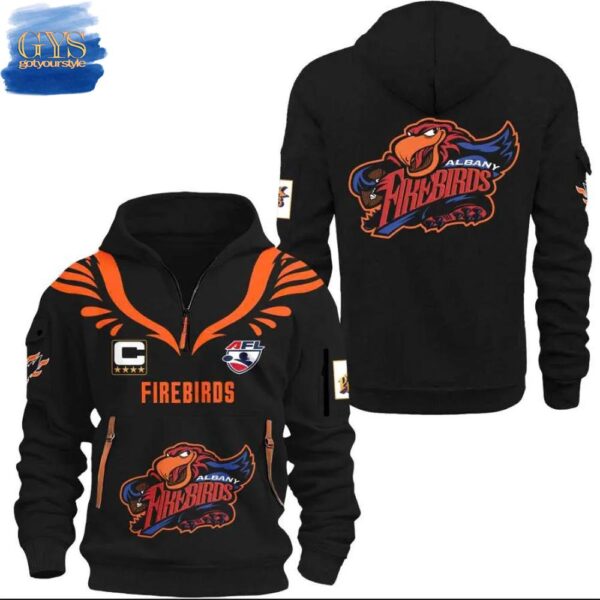 Albany Firebirds AFL Limited Edition Quarter Zip Hoodie - Image 2