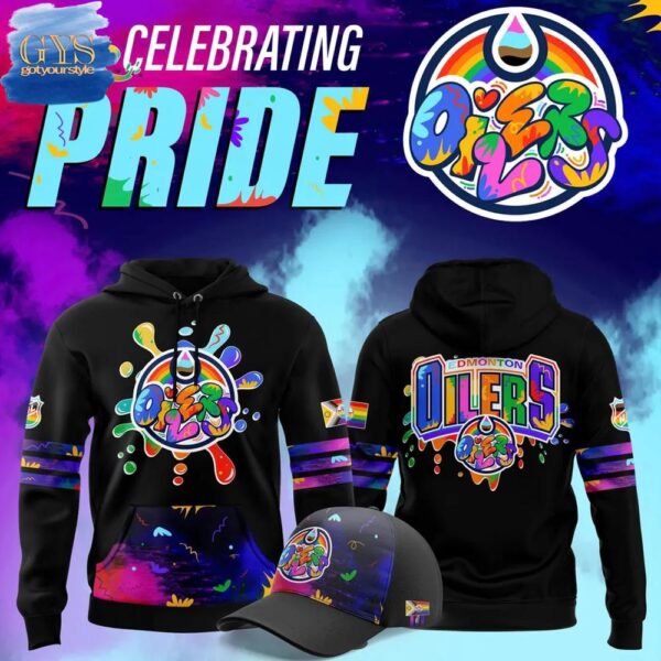 Edmonton Oilers 2025 Pride Month Limited Edition Graffiti Hoodie