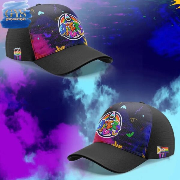 Edmonton Oilers 2025 Pride Month Limited Edition Graffiti Hoodie - Image 4