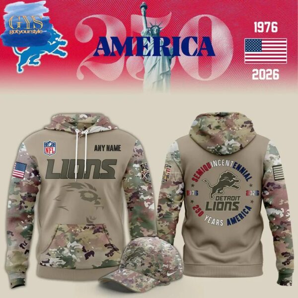 Detroit Lions 250 Years America Limited Edition Hoodie