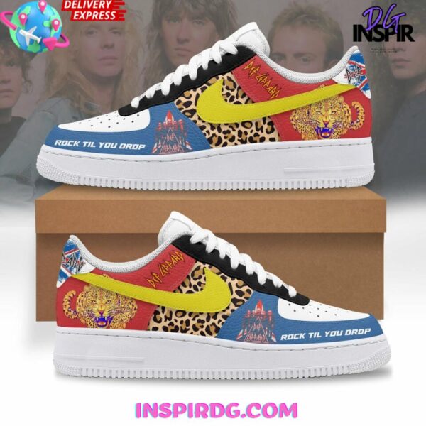 Def Leppard Rock Til You Drop Limited Air Force 1 Sneakers