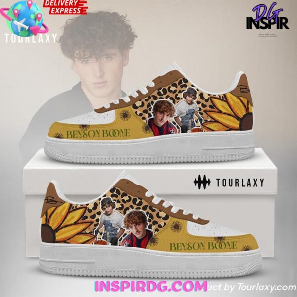 Benson Boone Sunflower Limited Edition Air Force 1 Sneakers