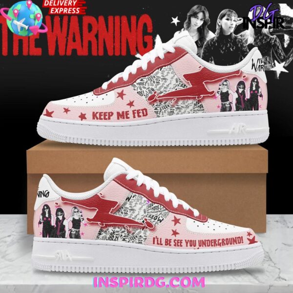 The Warning Keep Me Fed Limited Edition Air Force 1 Sneakers