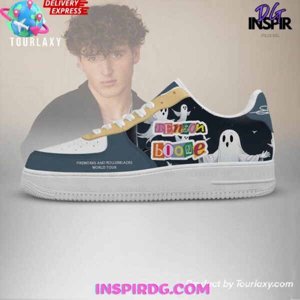 Benson Boone Fireworks And Rollerblades Limited Air Force 1 Sneakers - Image 2
